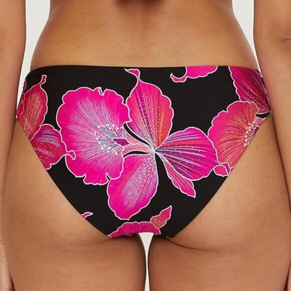Trina Turk 'Fleury' Floral-Print Tab-Side Hipster Bikini Swimsuit Bottom, Multi - Picture 3 of 3